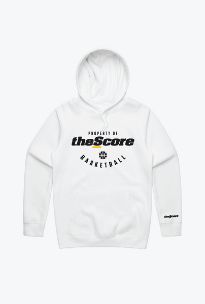 Property of theScore Basketball Hoodie - White