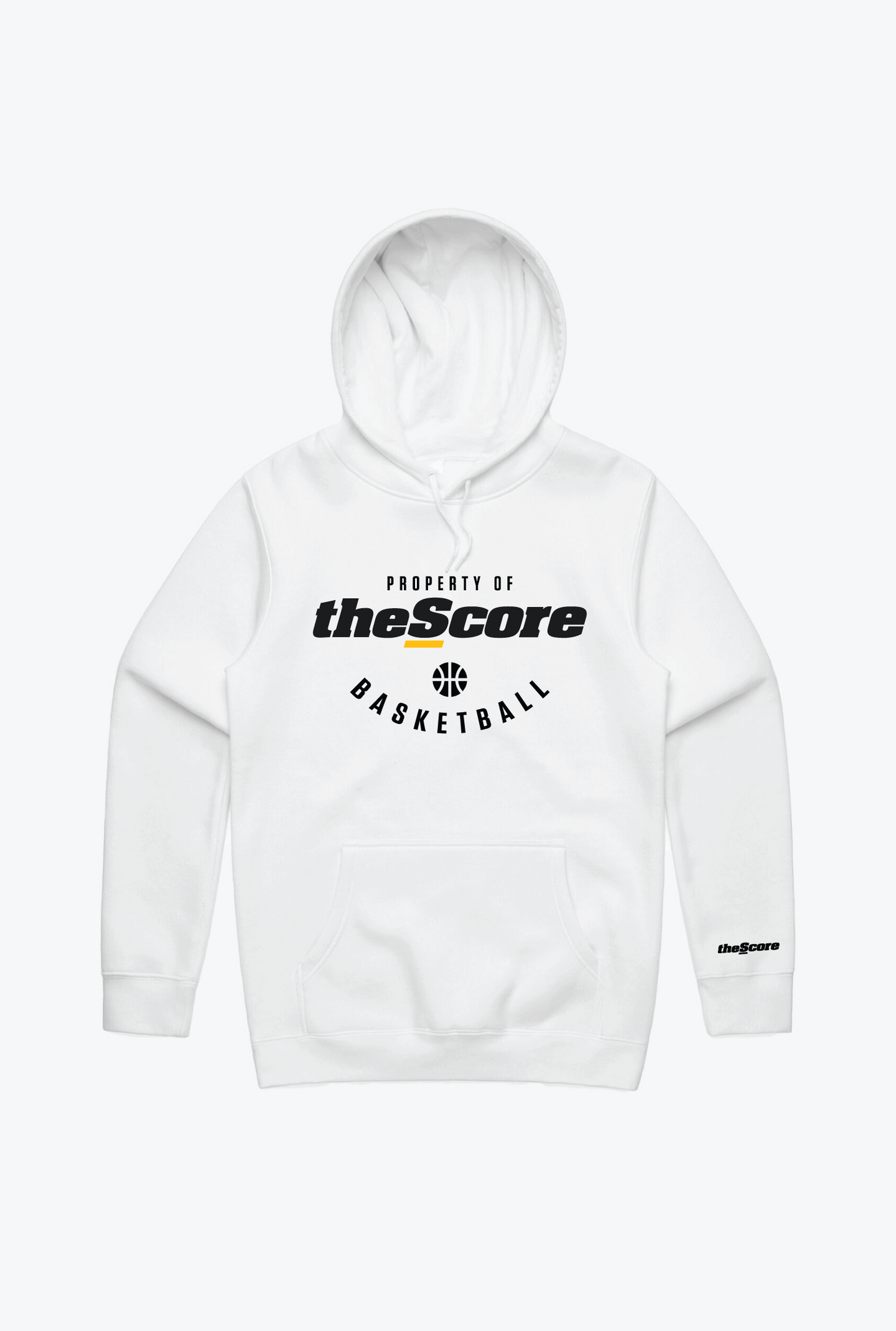 Property of theScore Basketball Hoodie - White