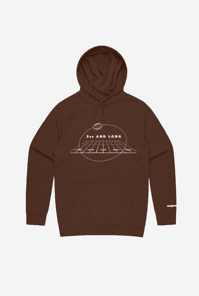 3rd and Long Hoodie - Espresso