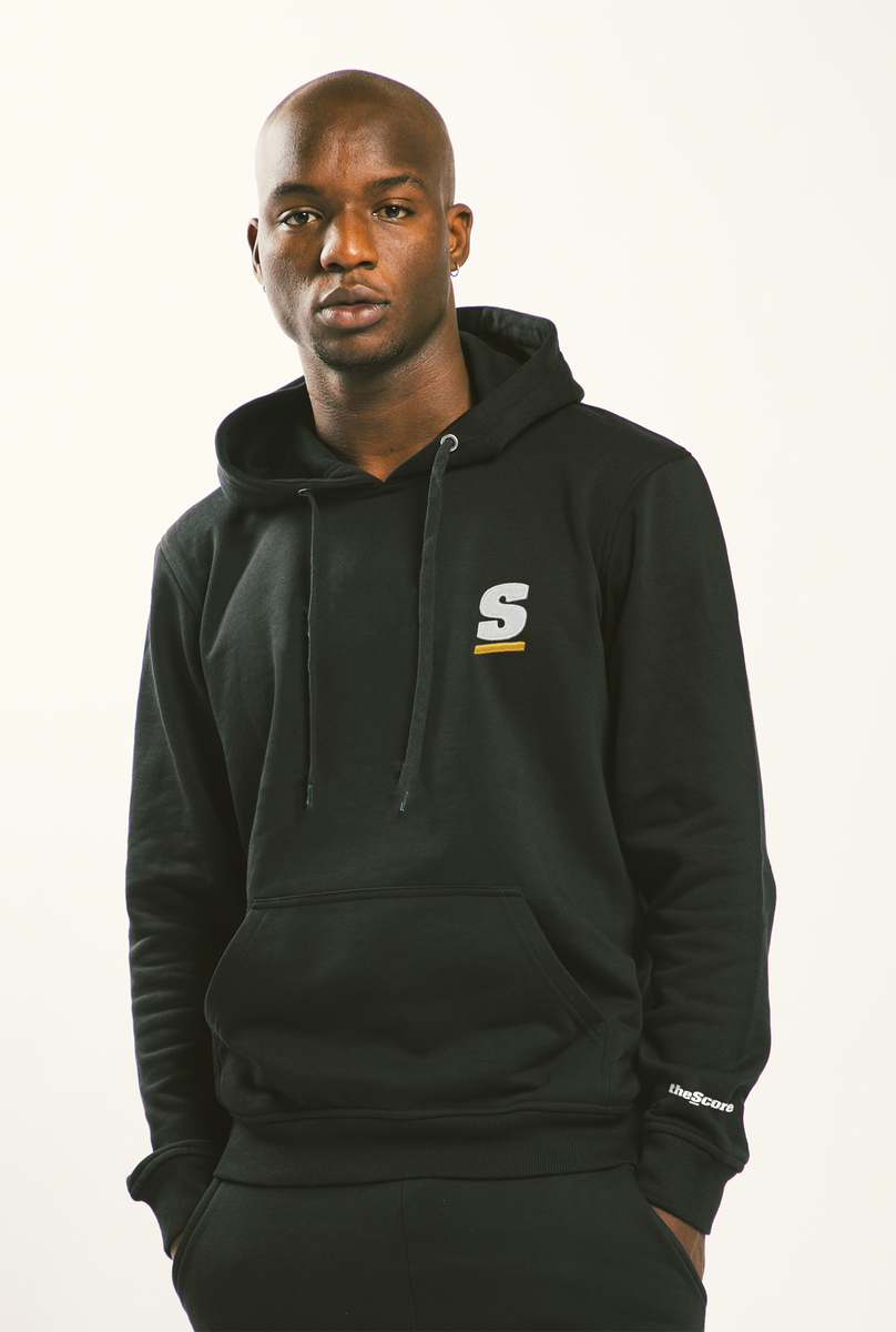 theScore Logo Hoodie Black