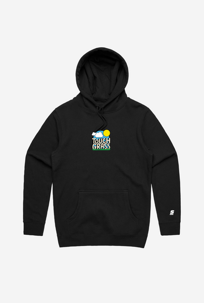theScore Touch Grass Hoodie - Black