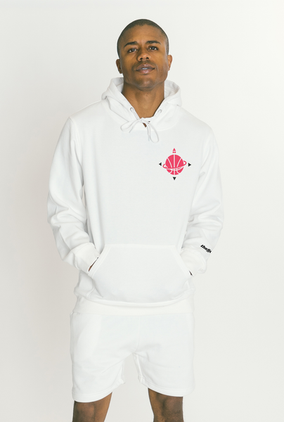 theScore Basketball North Compass Hoodie - White