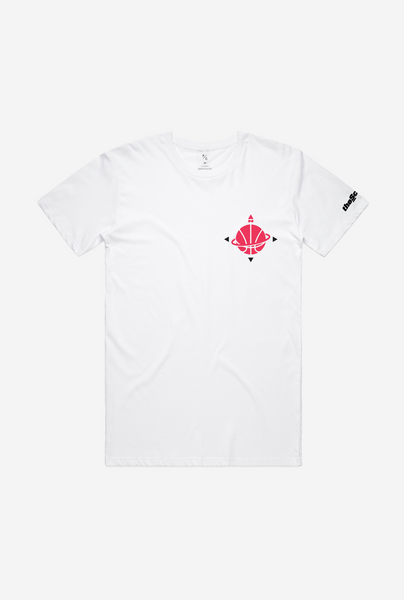 theScore Basketball North Compass T-Shirt - White