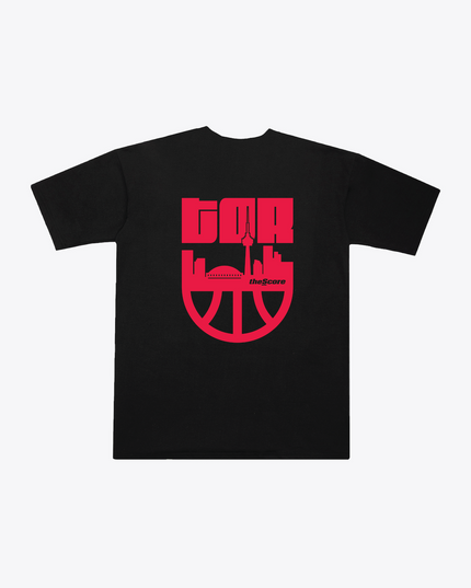theScore Toronto Basketball Heavyweight T-Shirt - Black