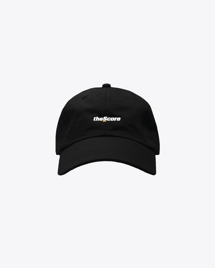 theScore Wordmark Dad Cap - Black
