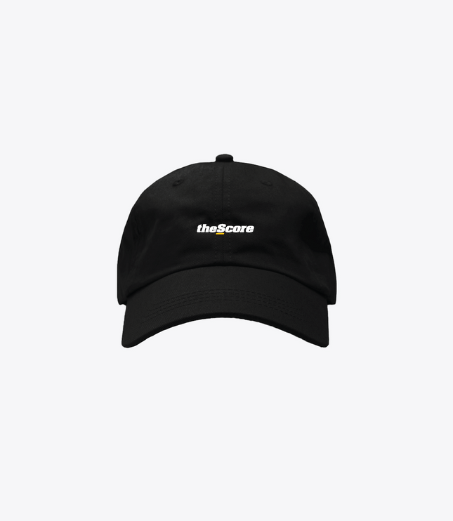 theScore Wordmark Dad Cap - Black