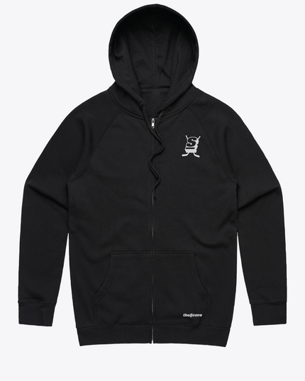 theScore Hockey Full Zip Hoodie - Black