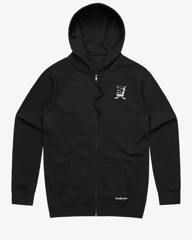 theScore Hockey Full Zip Hoodie - Black