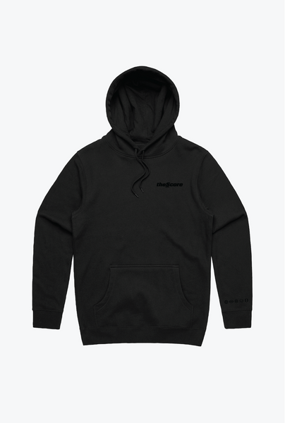 theScore Monochrome Hoodie Black