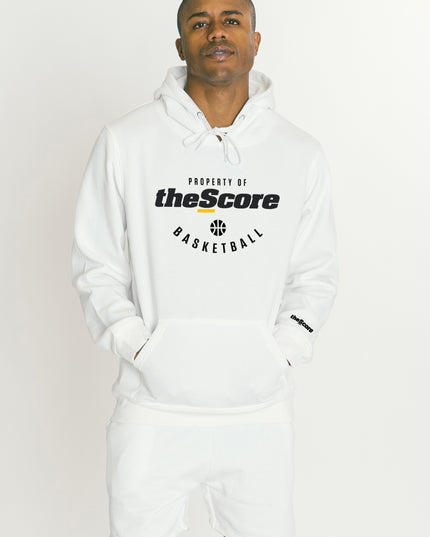 Property of theScore Basketball Hoodie - White