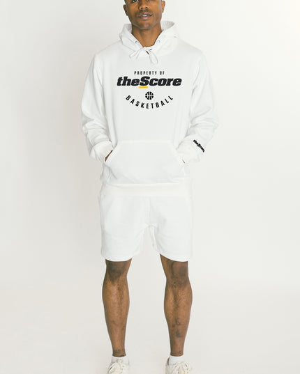 Property of theScore Basketball Hoodie - White