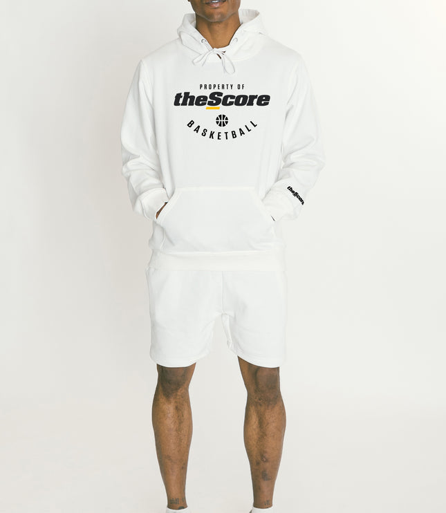 Property of theScore Basketball Hoodie - White