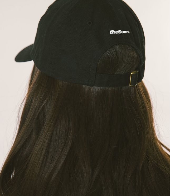 theScore Logo Dad Cap - Black