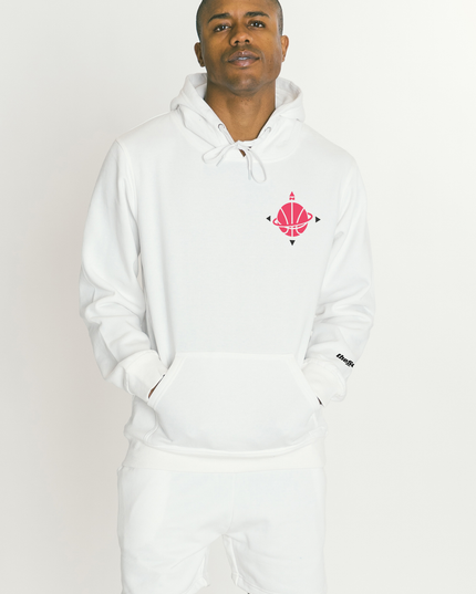 theScore Basketball North Compass Hoodie - White
