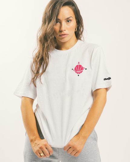 theScore Basketball North Compass T-Shirt - White
