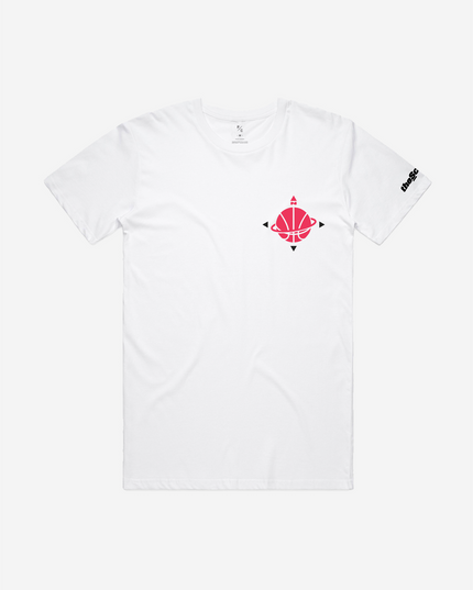 theScore Basketball North Compass T-Shirt - White