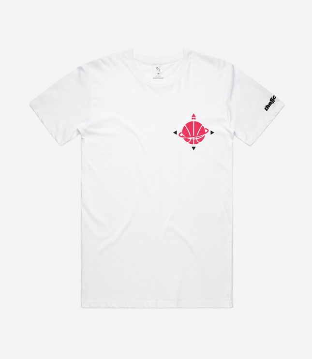 theScore Basketball North Compass T-Shirt - White