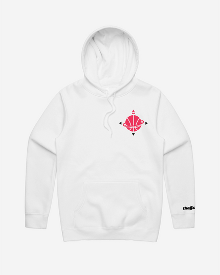 theScore Basketball North Compass Hoodie - White